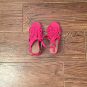 Pink Wedge Shoes